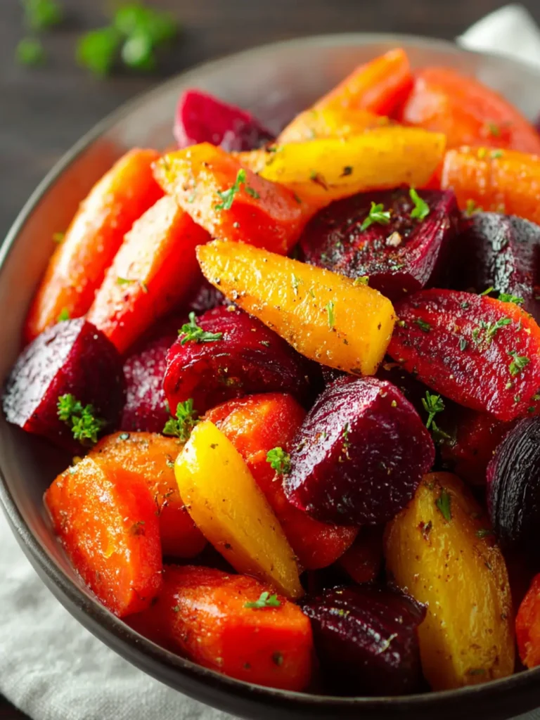 Honey Roasted Beets and Carrots – Sweet & Simple First Image