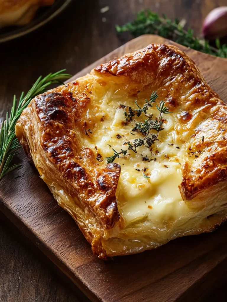 Baked Gruyère in Pastry with Rosemary and Garlic – Savory Delight First Image
