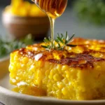 Irresistible Sweet Corn Pudding with Honey Drizzle Recipe First Image