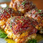 Crispy and Juicy Baked Chicken Thighs First Image