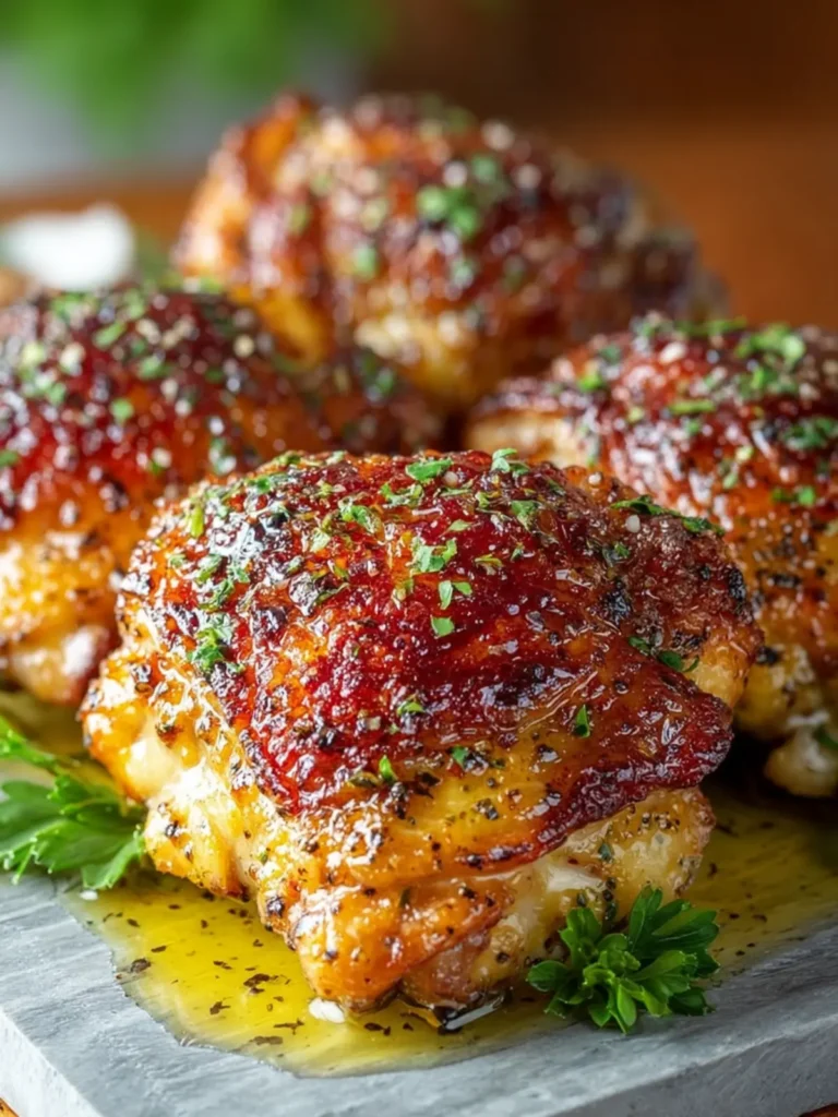 Crispy and Juicy Baked Chicken Thighs First Image