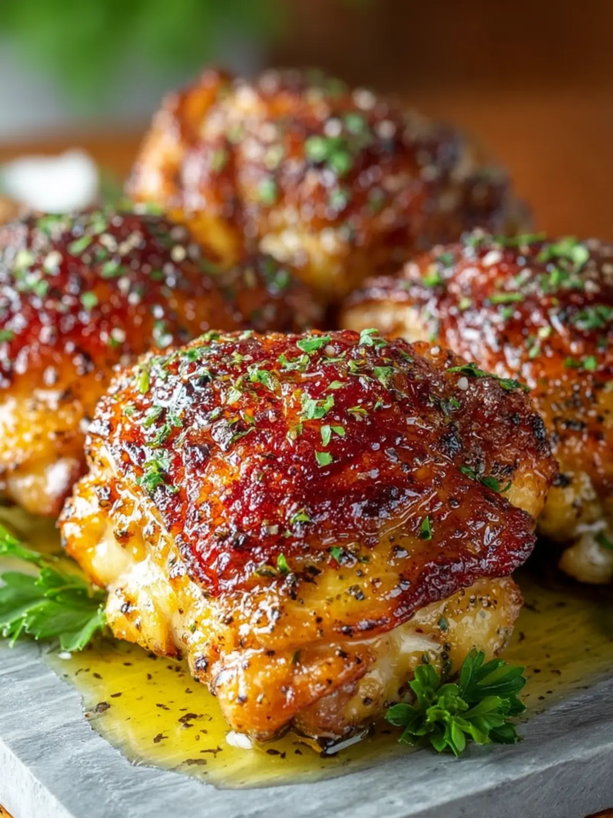 Crispy and Juicy Baked Chicken Thighs First Image