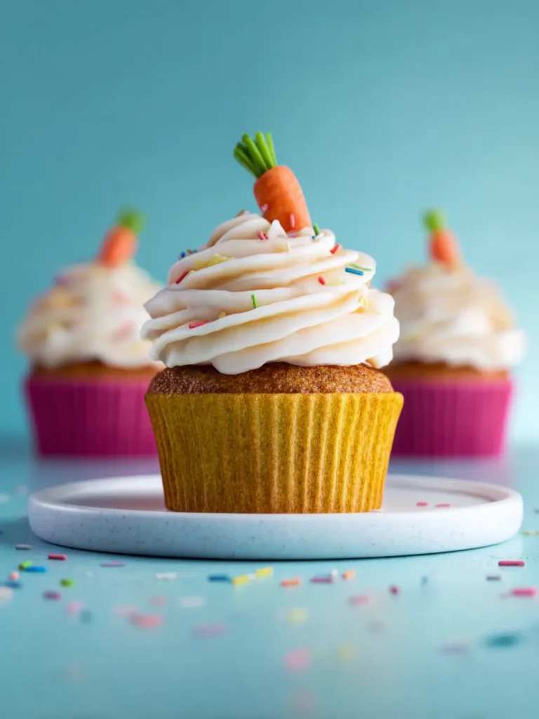 Mini Carrot Cake Cupcakes First Image