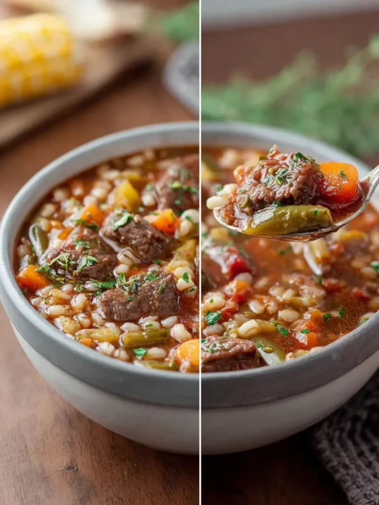 Hearty Beef Barley Soup – Easy Recipes Comfort Classic First Image