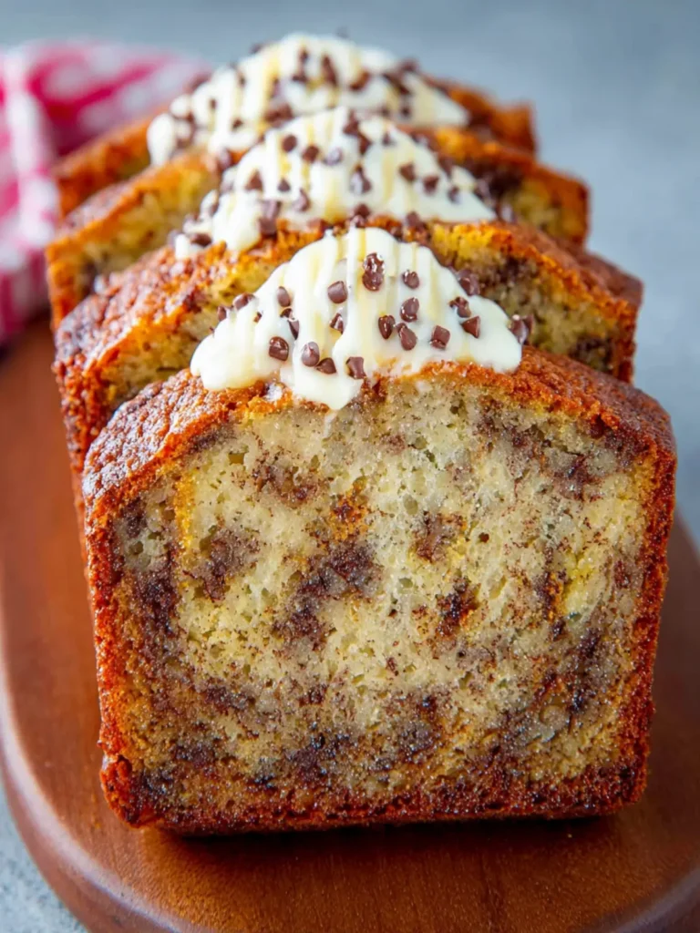 Chocolate Chip Sour Cream Banana Bread Recipe First Image