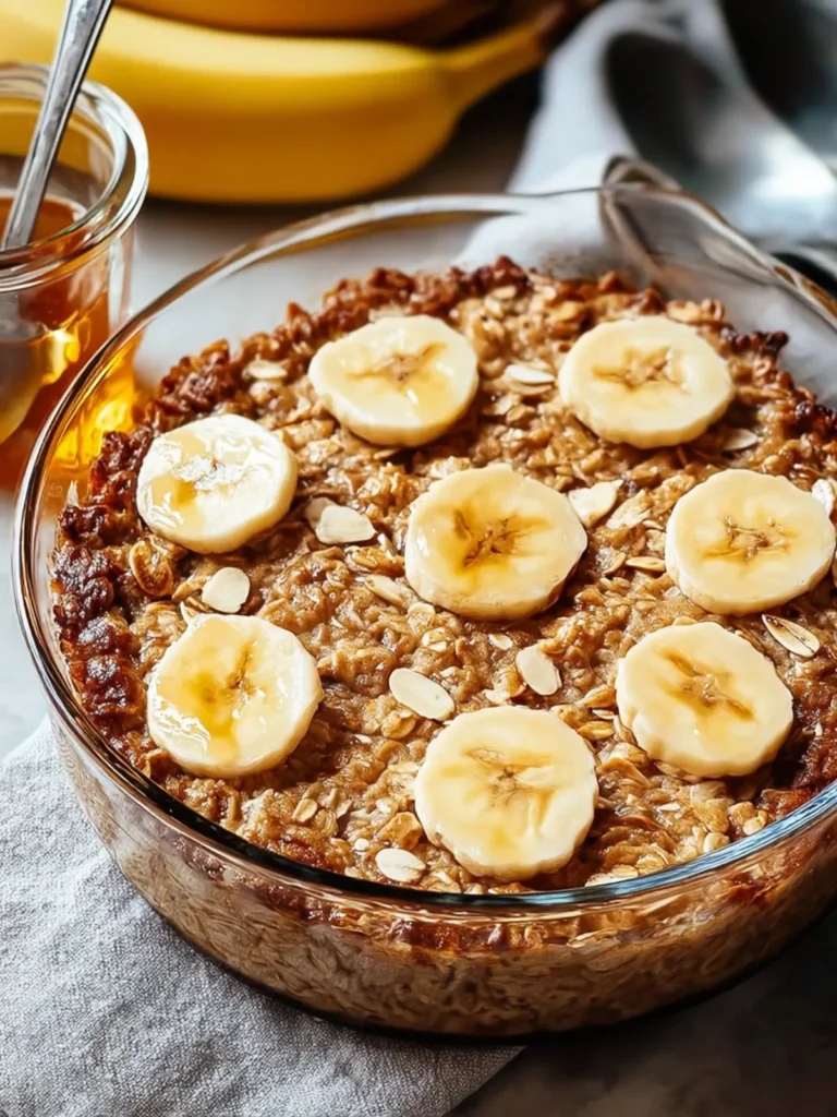 Irresistible Banana Baked Oatmeal Recipe for Cozy Mornings First Image