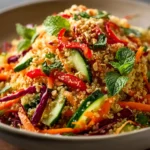 Crunchy Thai Quinoa Salad with Peanut Dressing First Image