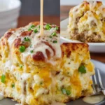 Crockpot Biscuit and Gravy Casserole – Easy Recipes Comfort First Image