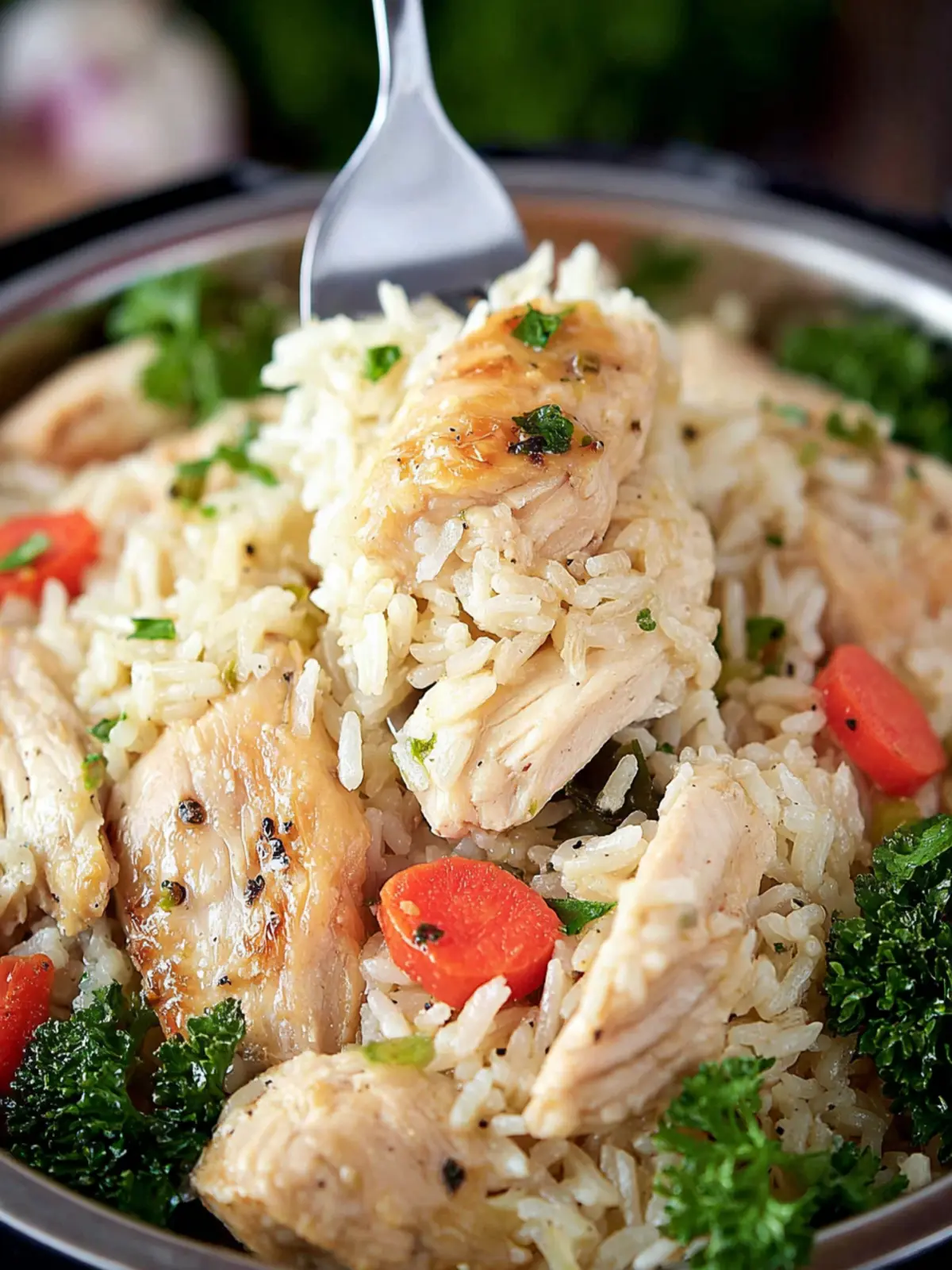 Frozen Chicken and Rice Instant Pot First Image