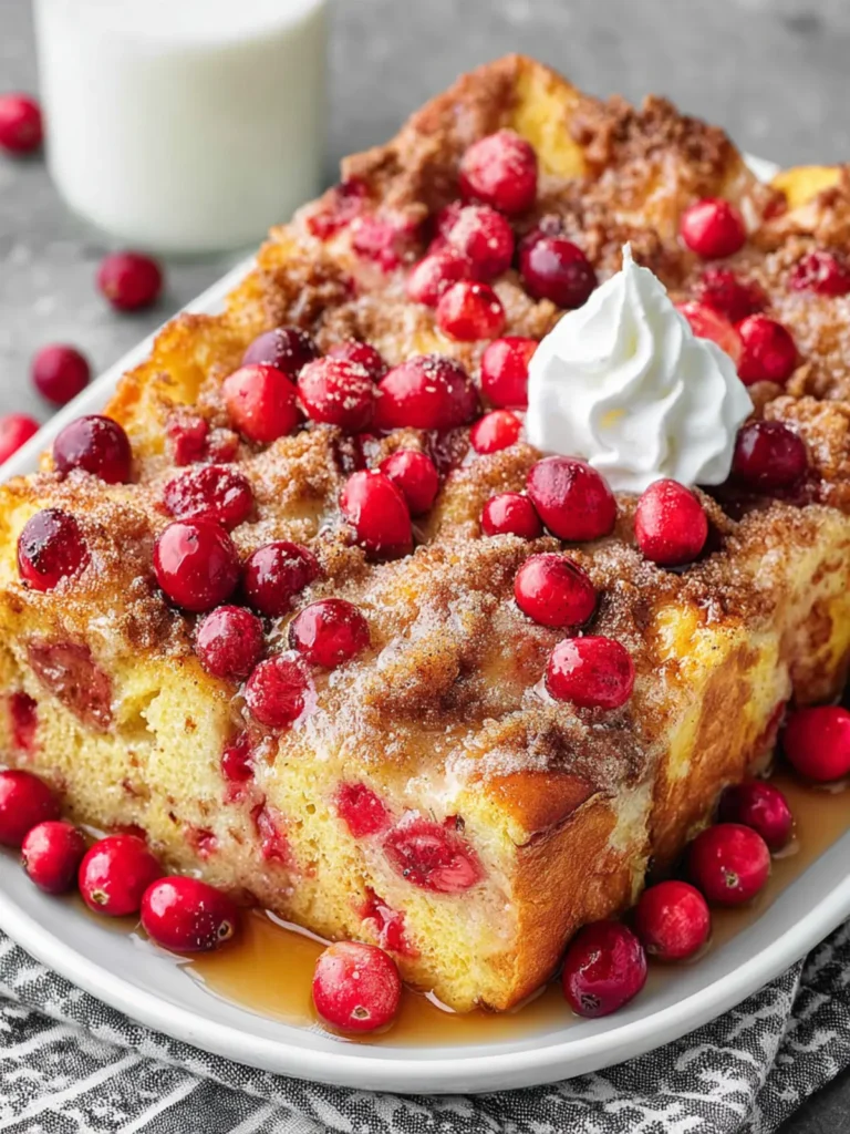 Cranberry Orange French Toast Casserole First Image