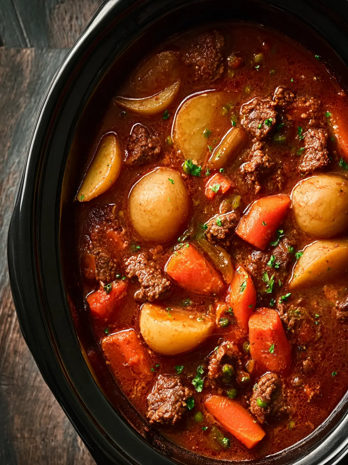 Slow Cooker Poor Man's Stew Recipe First Image