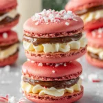 Peppermint Chocolate Macarons (Christmas Macarons) First Image