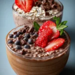 Chocolate Strawberry Overnight Oats First Image