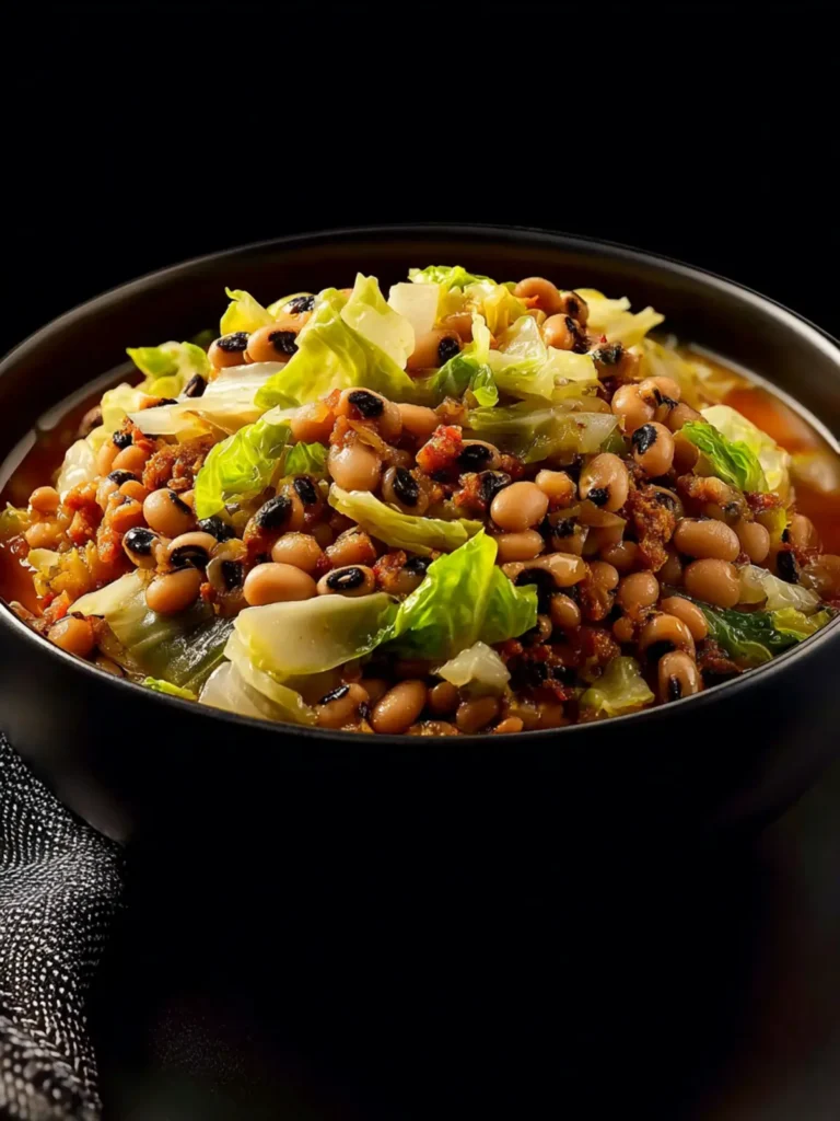 Comforting Black Eyed Peas And Cabbage First Image
