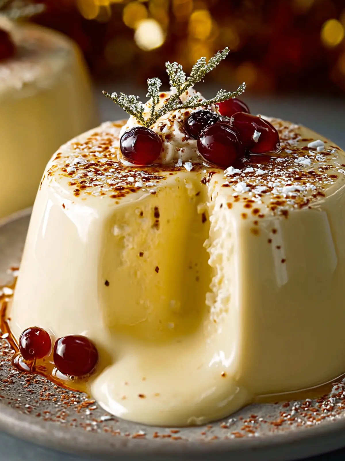 Creamy Eggnog Panna Cotta First Image