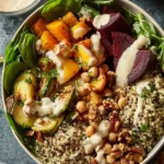 Harvest Quinoa Bowl with Creamy Tahini Dressing First Image