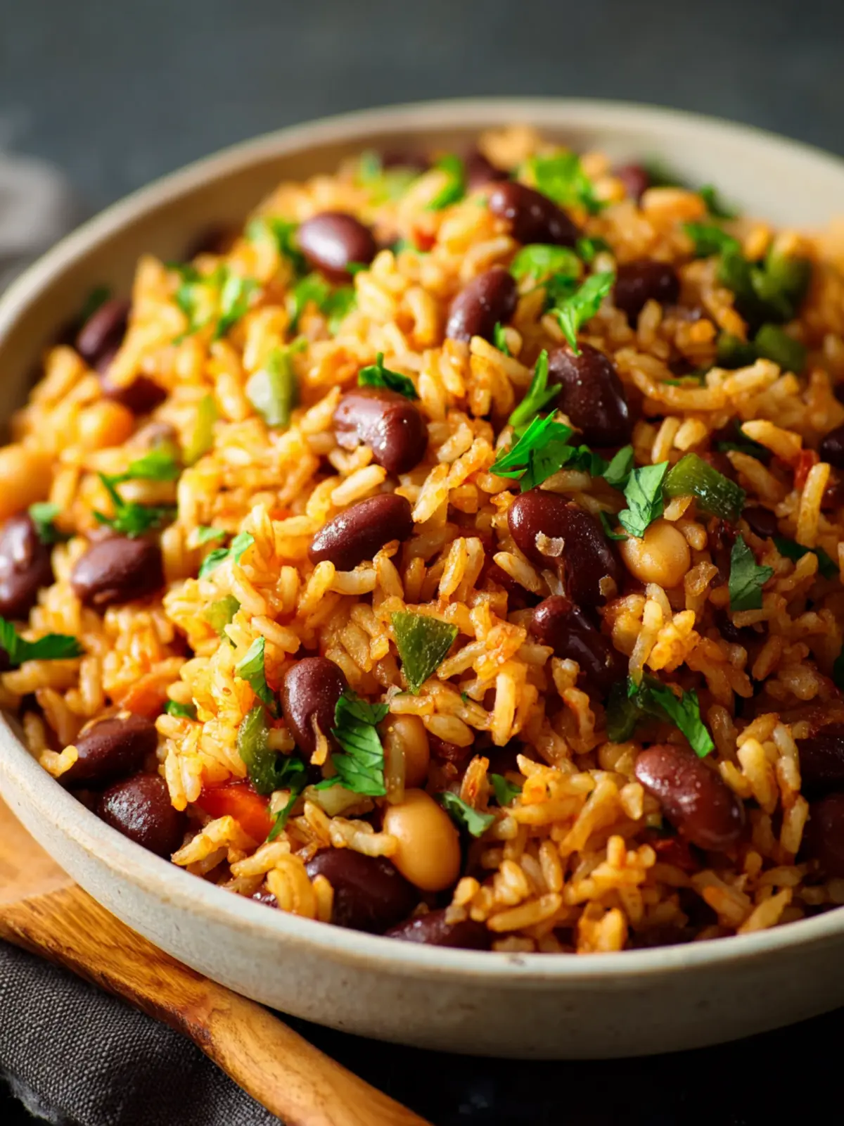 Healthy Mediterranean Rice and Beans First Image
