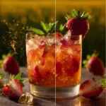 Hot Honey Strawberry Bourbon Smash: An Easy Cocktail Recipe First Image