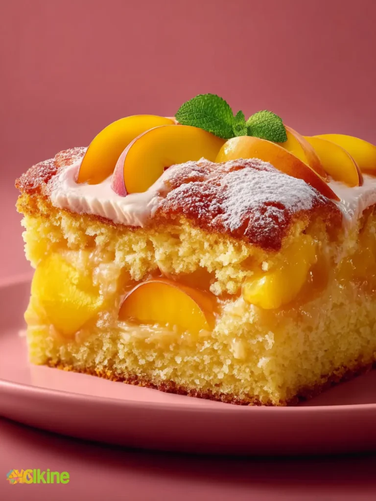 Irresistible Summer Peach Cake First Image