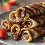 Nutella Crepe Rolls: Irresistible Chocolate Perfection in 6 Steps First Image