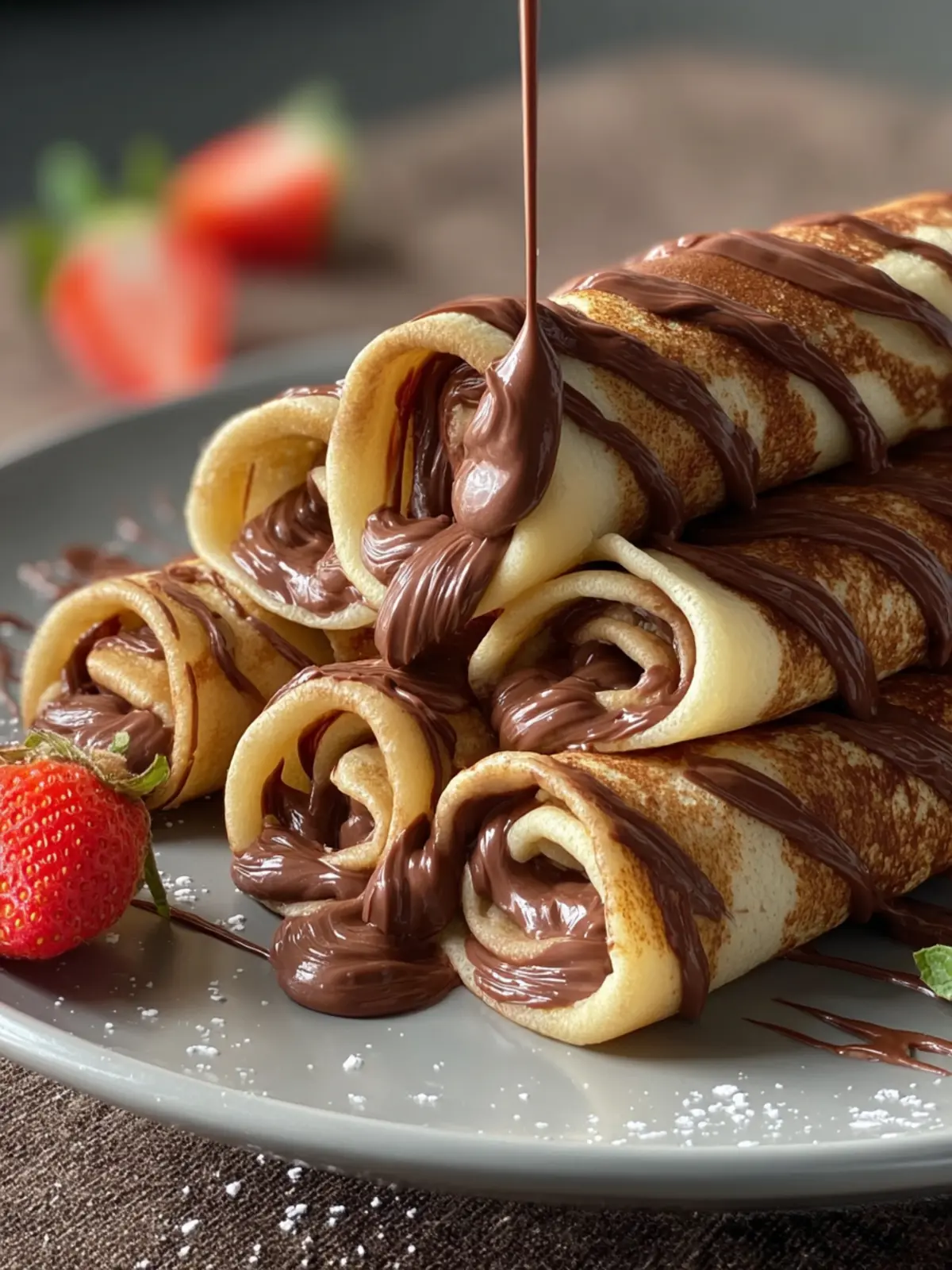 Nutella Crepe Rolls: Irresistible Chocolate Perfection in 6 Steps First Image