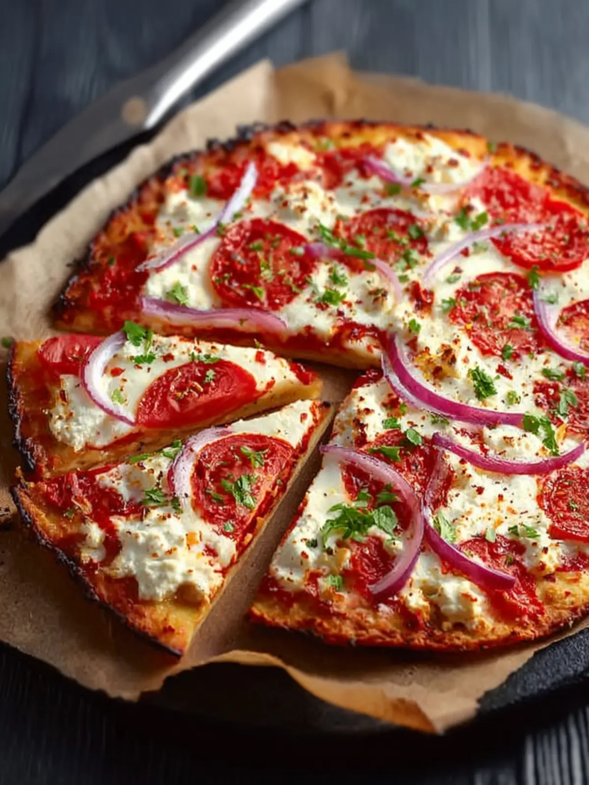 Viral Cottage Cheese Flatbread Pizza First Image