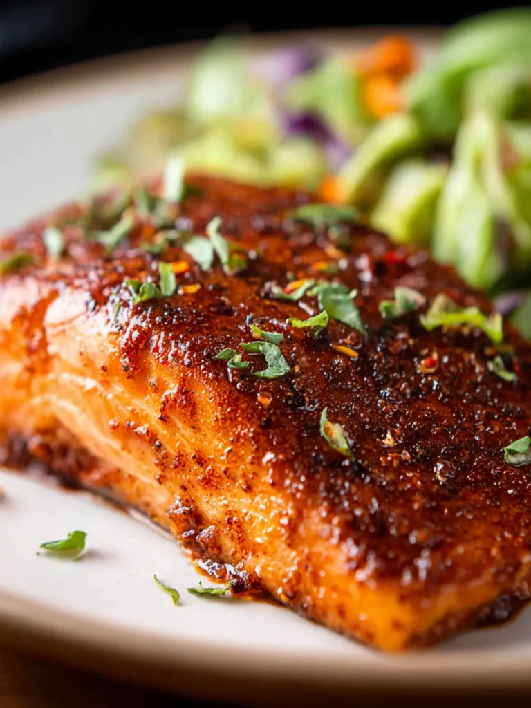 Air Fryer Sweet Spicy Salmon First Image