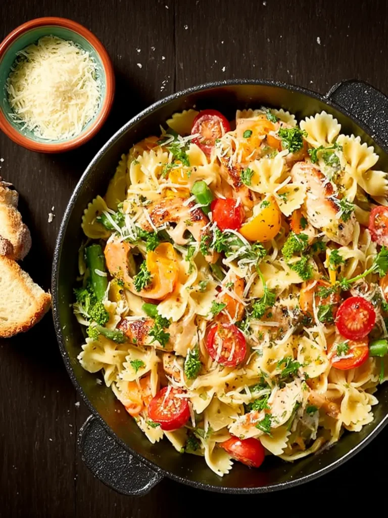 One Pot Pasta Primavera First Image