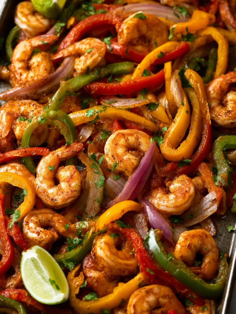 Sheet Pan Shrimp Fajitas First Image