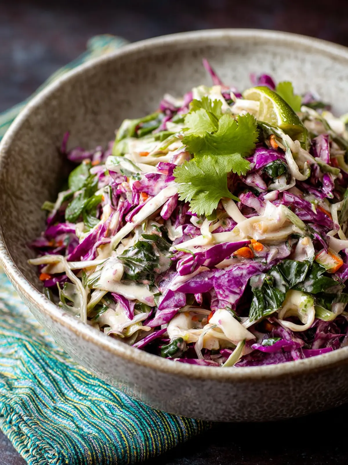 Spicy Mexican Slaw with Lime and Cilantro First Image