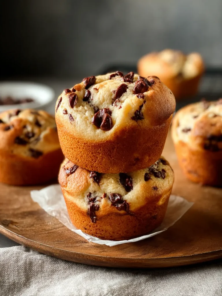 Cottage Cheese Chocolate Chip Muffins First Image