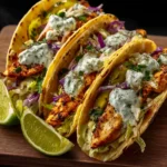Dill Pickle Ranch Smash Chicken Tacos First Image
