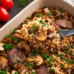 Steak and Mushroom Baked Rice First Image
