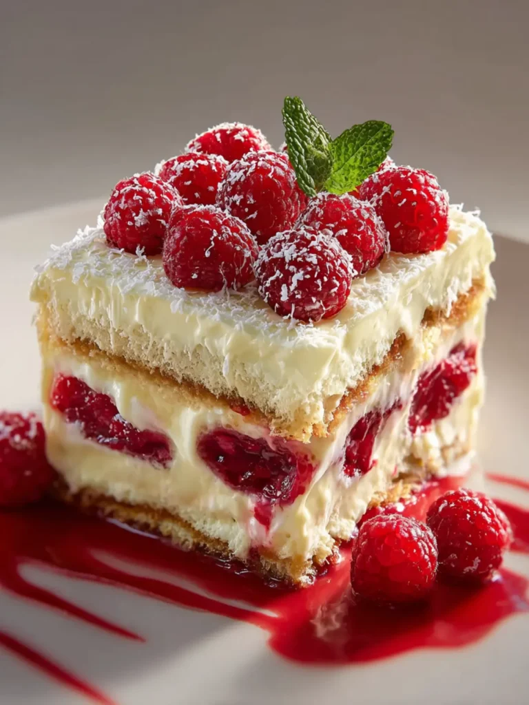 White Chocolate Raspberry Tiramisu First Image