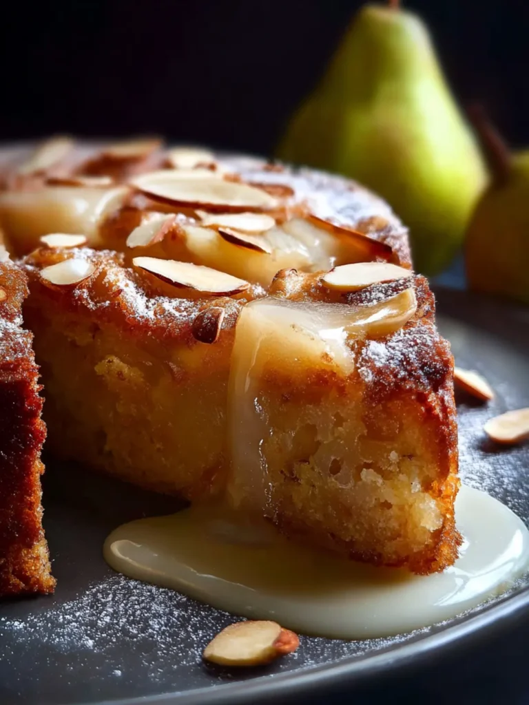 pear cinnamon almond cake First Image