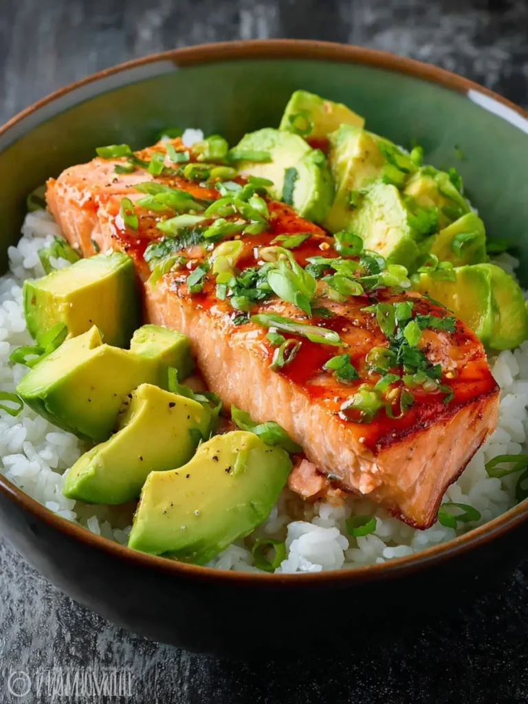 Avocado Salmon Rice Bowl First Image