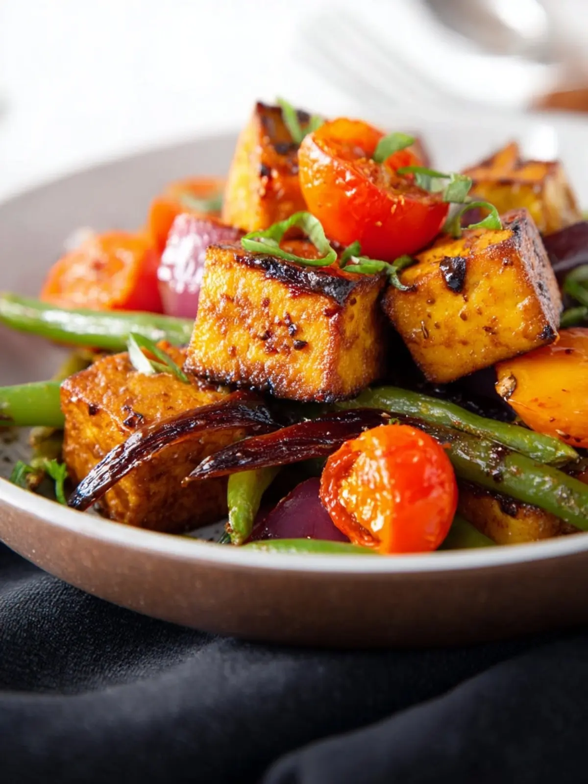 Balsamic Tofu with Vegetables First Image
