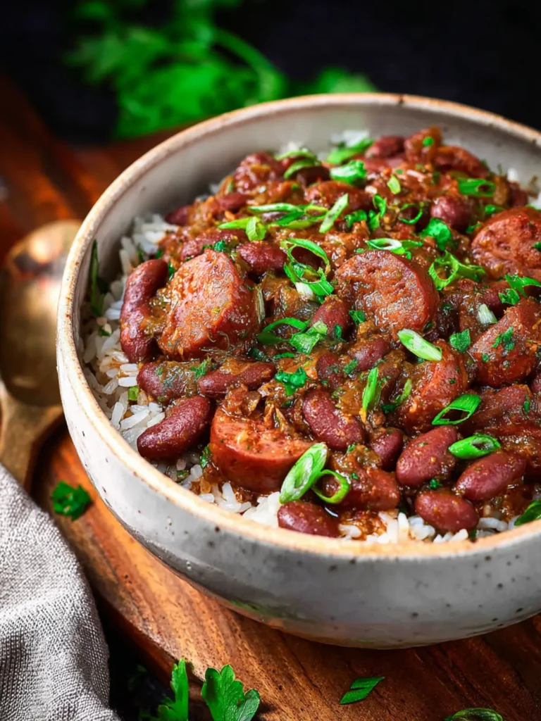 Cajun Red Beans and Rice with Sausage First Image