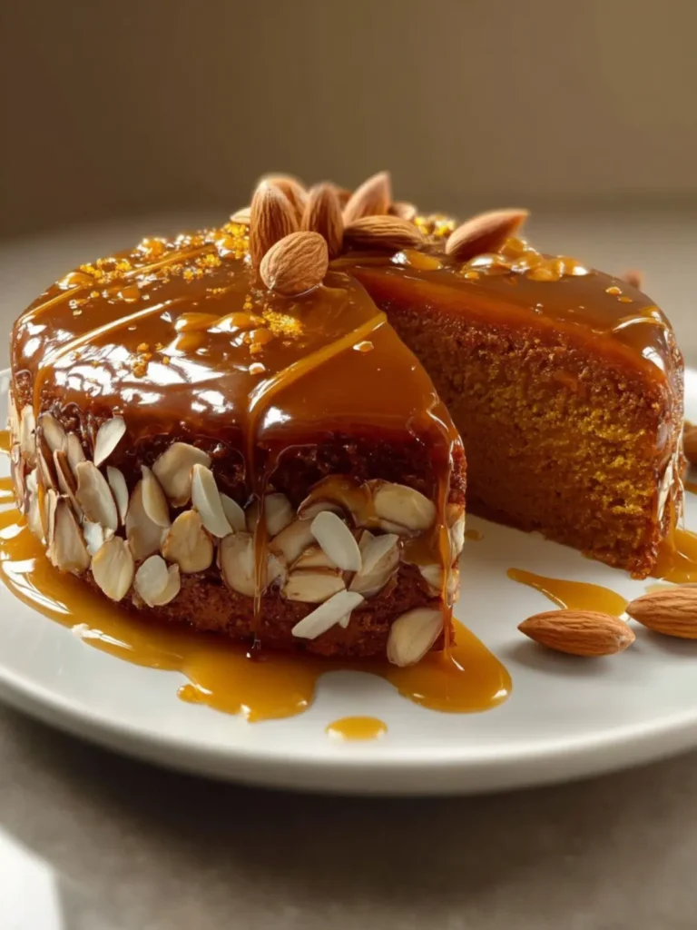 Caramel Almond Cake First Image