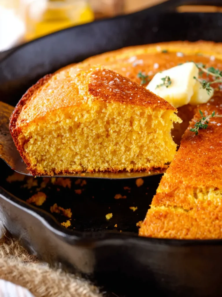 Cast Iron Skillet Cornbread Recipe First Image
