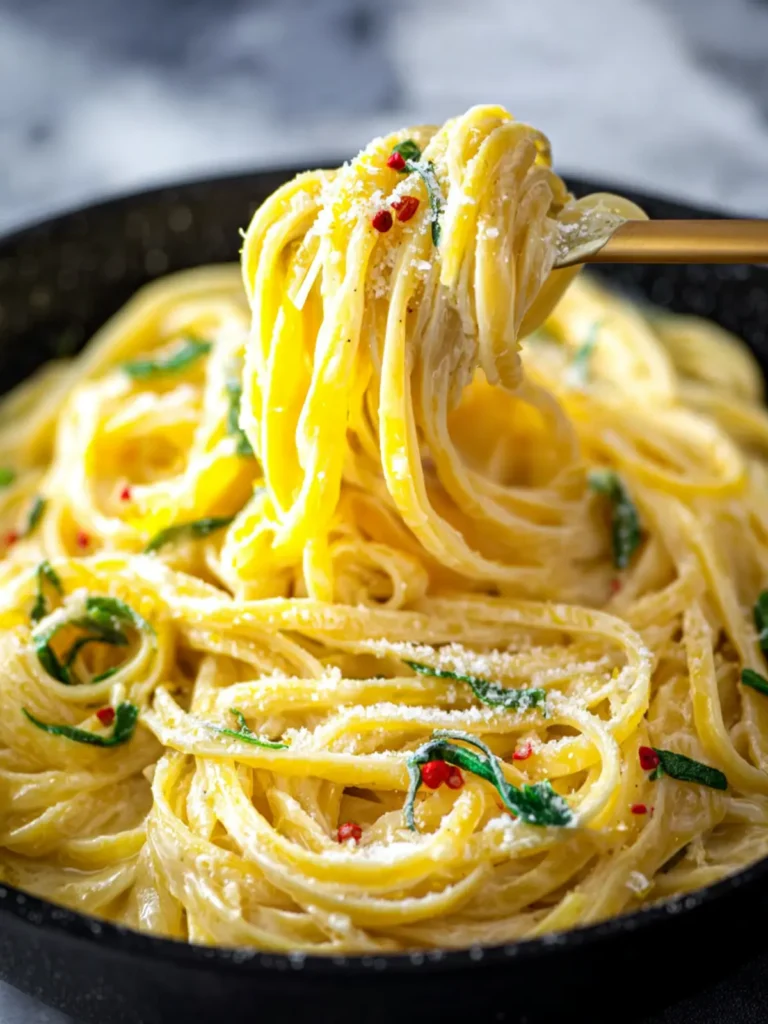 Creamy Lemon Pasta Recipe [easy, no cream, no butter] First Image