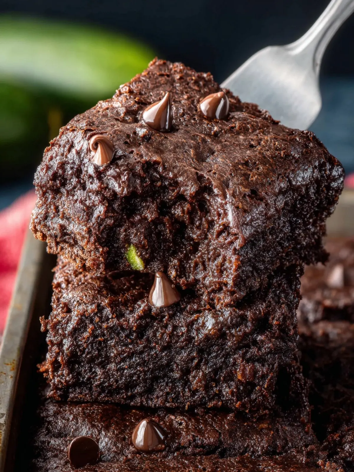Double Chocolate Zucchini Brownies First Image