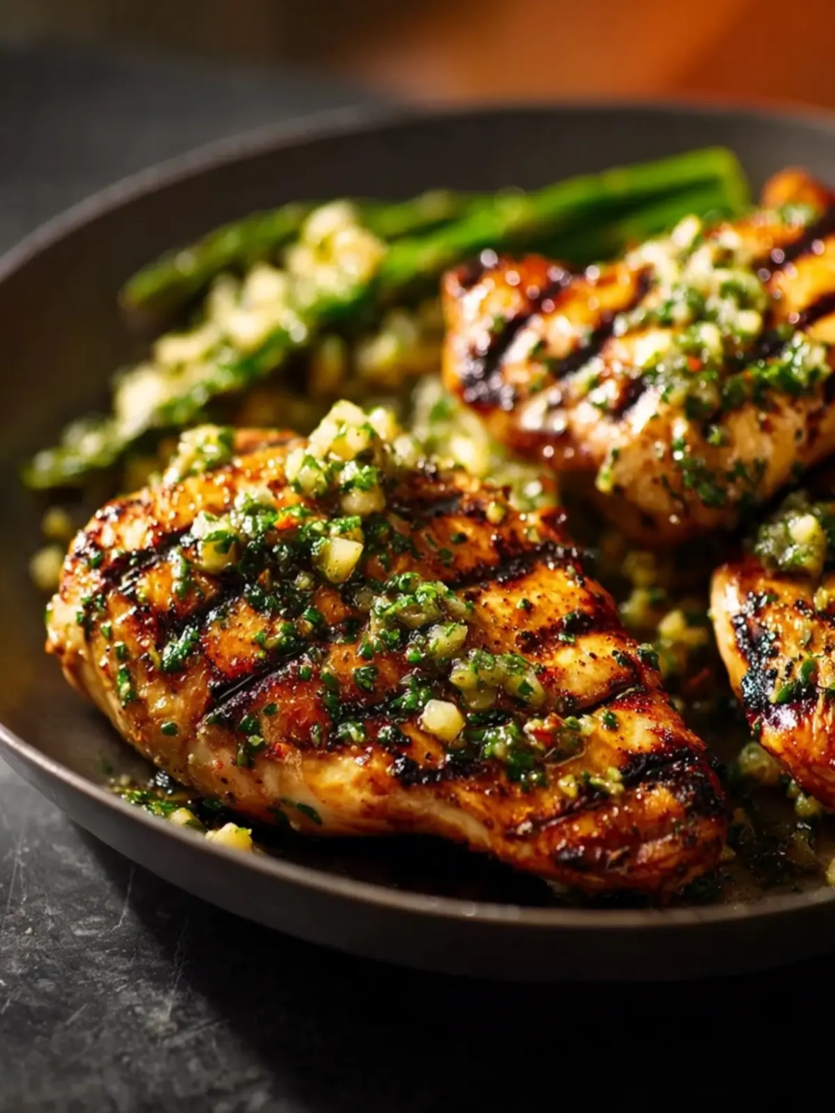 Grilled Chicken with Pepperoncini Garlic Butter First Image