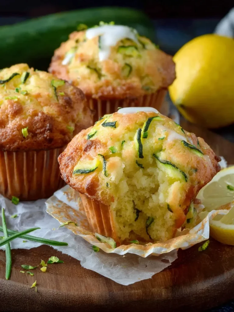 Lemon Zucchini Muffins First Image