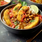 Plantain Curry with Chickpeas & Black-Eyed Peas First Image
