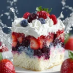 Summer Berry Poke Cake First Image
