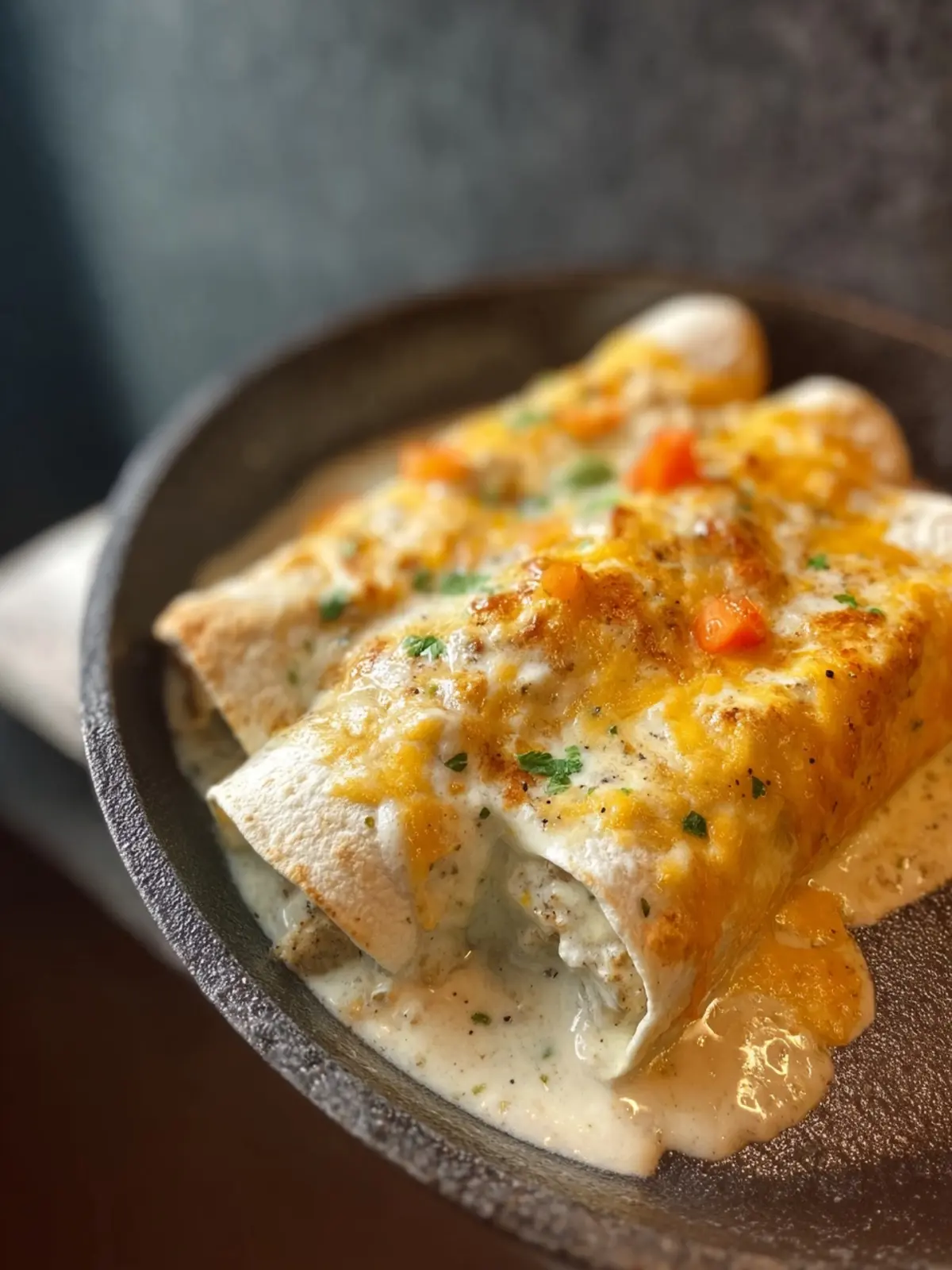 White Chicken Enchiladas Recipe First Image