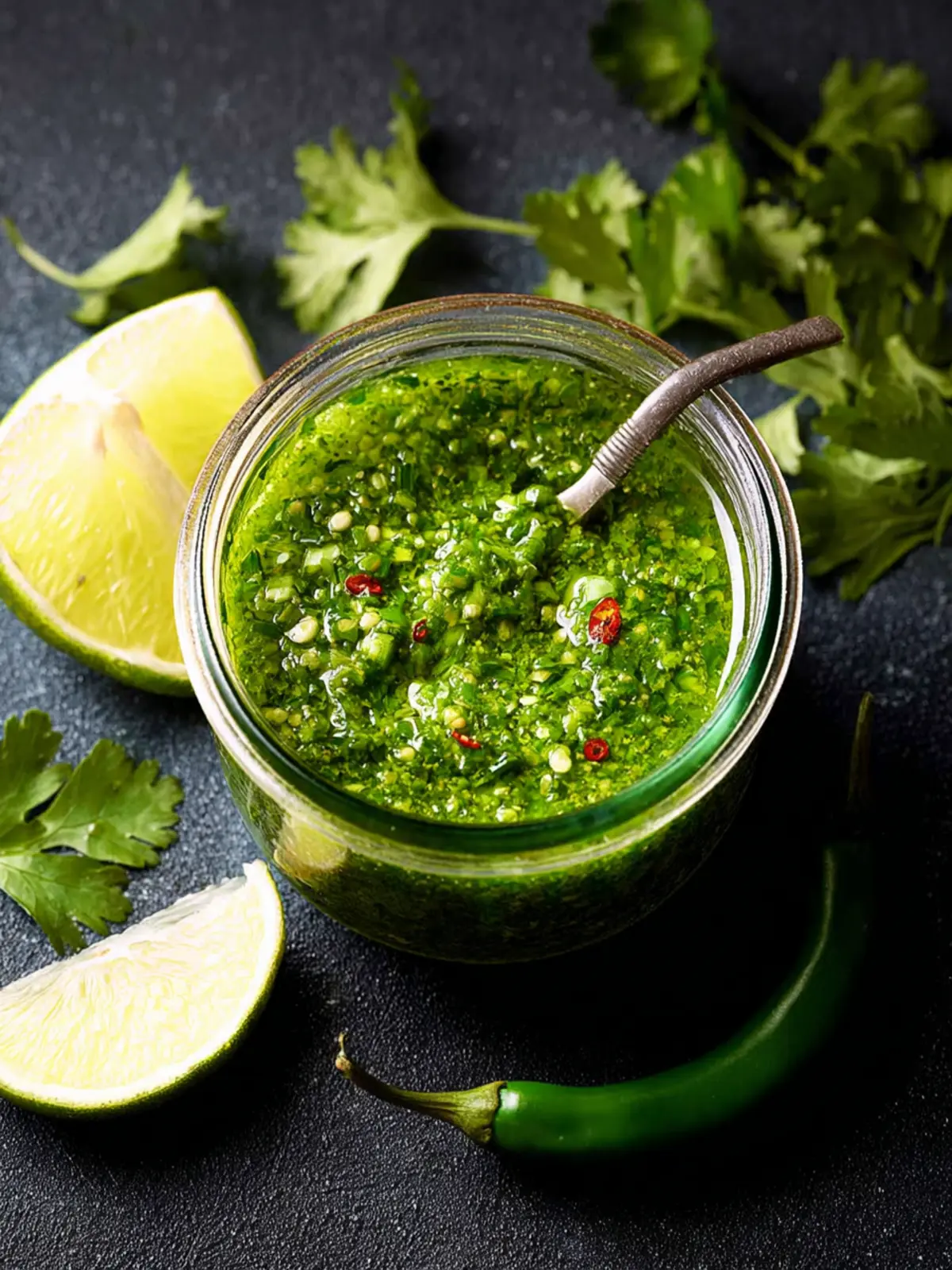 Zhoug (Spicy Cilantro Sauce) First Image