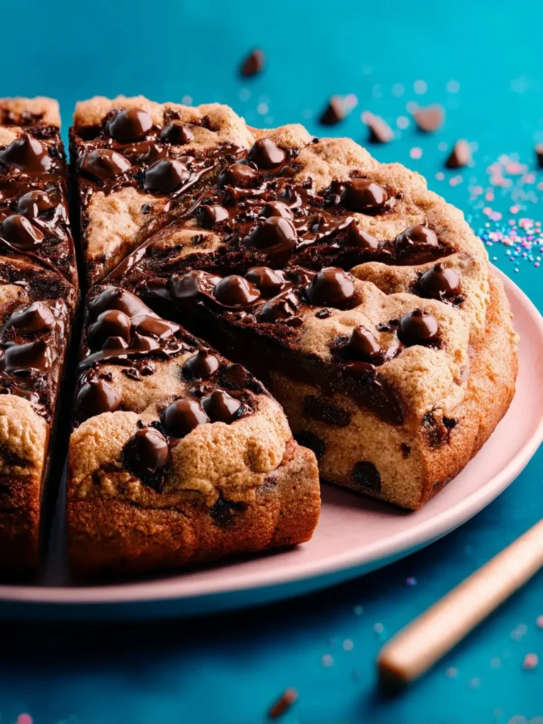 easy chocolate chip cookie cake First Image