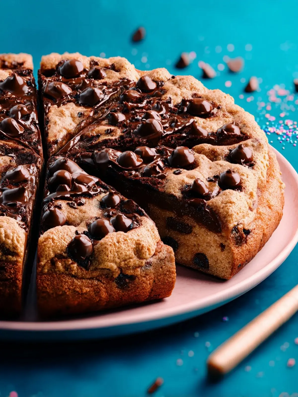 easy chocolate chip cookie cake First Image
